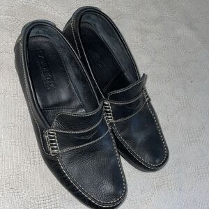 Sandro Moscoloni Men’s Casual Loafers Size 8.5 M Black Leather Going out Party